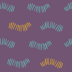 Playful Hand Drawn Abstract Line Seamless Pattern