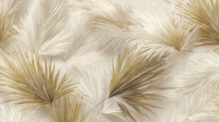 Abstract Decorative Feather Pattern Background