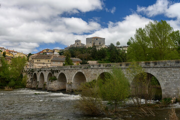Bridge over the Arlanza River, in Palenzuela, Palencia