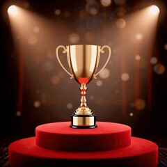 gold cup with a cup