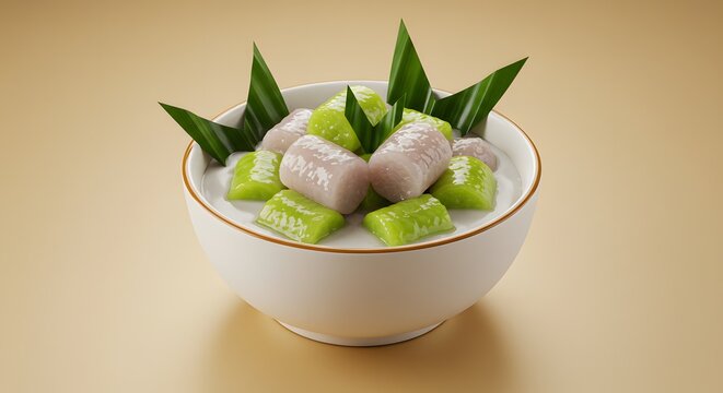 Thai Dessert: Lod Chong and Tub Tim Krob in Coconut Milk
