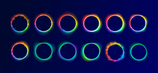 Universe glow stylish cosmos illustration abstract galaxy night sky astronomy science earth planet sun star eclipse solar moon sphere circle ball background soft gradient neon subtle design