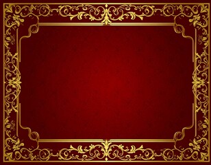 A red and gold background with frame motion elements colorful gesture figure emotion movement composition depth design layers creative expression scene backgrounds cartoonish style