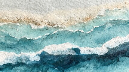 Abstract Mountain Range Landscape With Glitter Effect