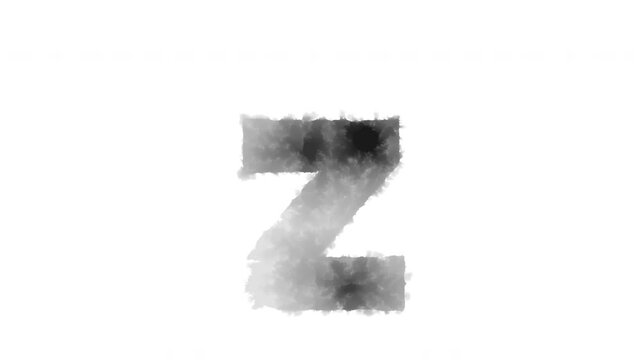 The lowercase letter &ldquo;z&rdquo; appears as if ink has bled onto the paper