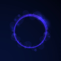 Circle forms bright abstract glowing frame with gold sparkle shine glittering vector star magic light confetti shimmer particles comet motion banner poster festive illustration luxury celebration trai