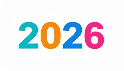 New Year 2026 text 