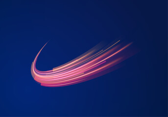 Dark and bright neon patterns blur across futuristic trail motion streak line digital energy network stream abstract electric glow pink blue design