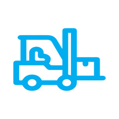 Forklift Truck Line Icon