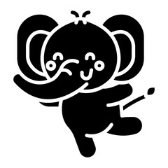 Circus Elephant Icon