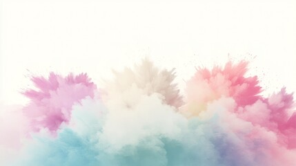 Pastel Color Clouds Abstract Background with Soft Shades for Creative Design