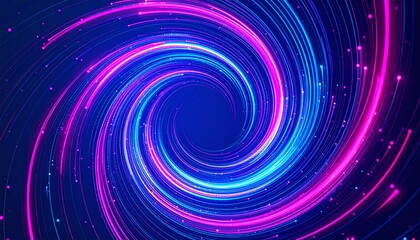 A blue and pink spiral background with stars illustration layers cartoonish movement gesture design scene motion frame expression backgrounds colorful creative figure emotion depth
