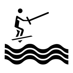 Barefoot Skiing Icon