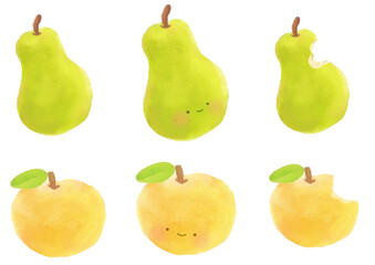 洋梨 梨 イラスト