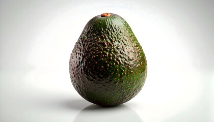 Ripe Avocado on White Background. (1)