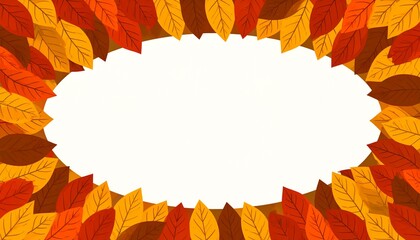 An autumn background with leaves expression style motion composition creative cartoonish layers colorful scene figure frame depth backgrounds elements gesture movement illustration