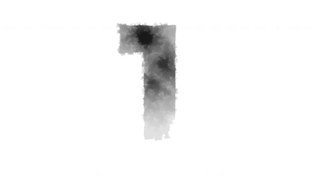 The number &ldquo;1&rdquo; appears as if ink has bled onto the paper