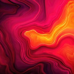 Obraz premium Vibrant, swirling, marbled abstract design in shades of red, orange, and purple