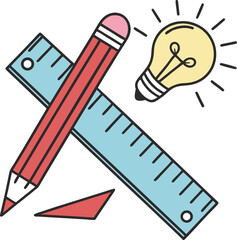 Creative ideas for business innovation are often symbolized by a glowing lightbulb concept