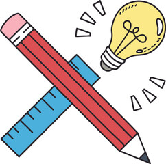 Creative ideas for business innovation are often symbolized by a glowing lightbulb concept