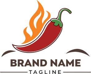 A fiery red hot chili pepper, a spicy symbol of nature's heat, is a fresh and healthy ingredient for food