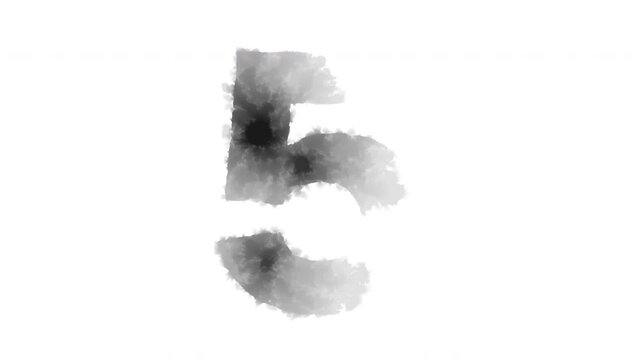 The number &ldquo;5&rdquo; appears as if ink has bled onto the paper