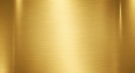 Polished Gold Metal Texture with Subtle Horizontal Brushed Lines
