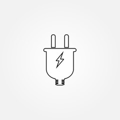 Obraz premium Vector illustration of a power plug icon in EPS10 format. Perfect for energy, electricity, charging, technology, utility, and household design concepts.