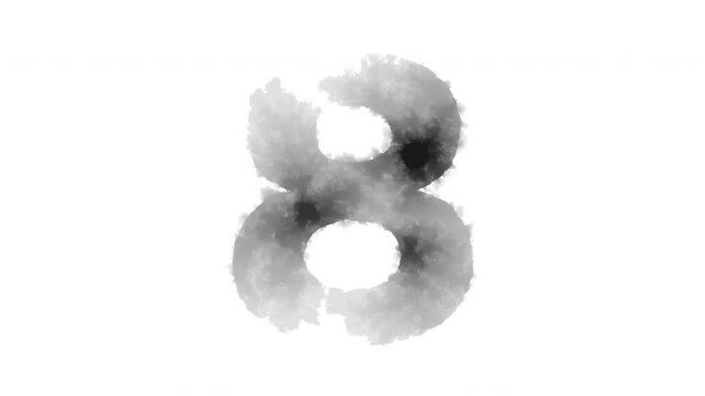 The number &ldquo;8&rdquo; appears as if ink has bled onto the paper