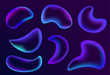 Bubble colours blur effect figure fluid form future futuristic gradient graphic liquid neon paint purple rainbow sphere three-dimensional