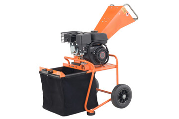 branch shredder isolated on white background