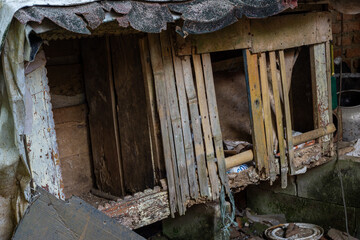 Detailed View of Rustic Small Chicken House