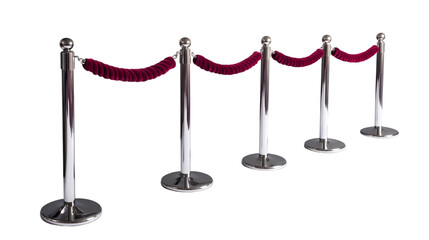 Elegant velvet rope barriers creating exclusive VIP entrance for red carpet events, premieres, and luxury gatherings