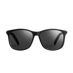 Fototapeta premium Stylish black sunglasses with reflective lenses, perfect for summer fashion and protecting your eyes from the sun