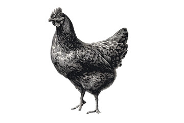 Fototapeta premium Intricate Hen Illustration