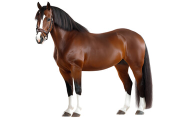 Obraz premium Chestnut horse with white socks