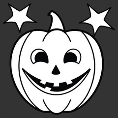 Halloween. Halloween Icon Set. Halloween set clipart vector. Halloween Flat Design Icon Set. Set of Halloween Pumpkins Silhouette. Halloween cartoon vector