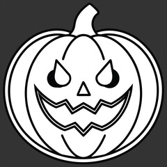 Halloween. Halloween Icon Set. Halloween set clipart vector. Halloween Flat Design Icon Set. Set of Halloween Pumpkins Silhouette. Halloween cartoon vector