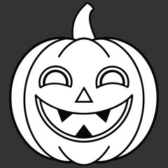 Halloween. Halloween Icon Set. Halloween set clipart vector. Halloween Flat Design Icon Set. Set of Halloween Pumpkins Silhouette. Halloween cartoon vector