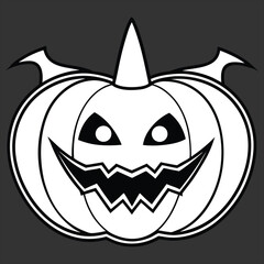 Halloween. Halloween Icon Set. Halloween set clipart vector. Halloween Flat Design Icon Set. Set of Halloween Pumpkins Silhouette. Halloween cartoon vector