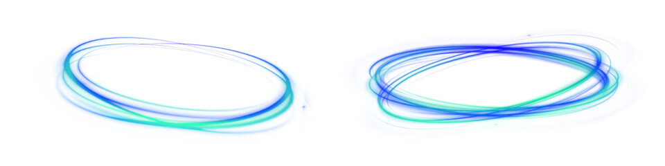 Neon sparkle swirl blue light line shine abstract ellipse effect background circle circular design digital energy flash frame