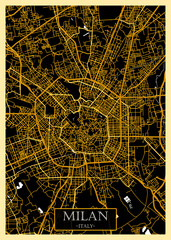 Milan Italy Map. landmark travel downtown, city modern painting, artistic creative art, conceptual fantasy contemporary, graphic digital artwork,