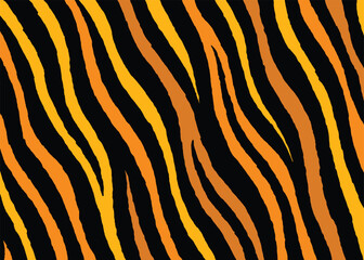 Abstract tiger stripes pattern design, vector illustration background. wildlife fur skin design illustration.