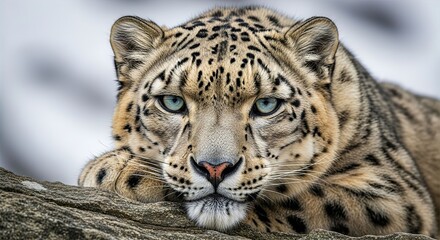 "Snow Leopard Majesty"