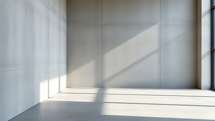 Fototapeta premium Minimalist concrete texture with clean lines, illustrating modern architectural aesthetics.