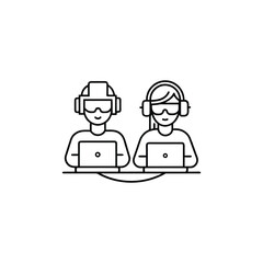 The developer team is working on the computer