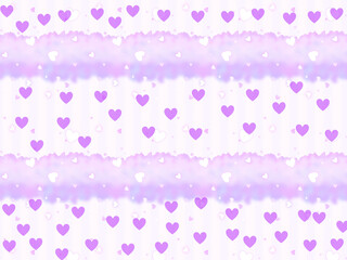 Pink heart with watercolours background 