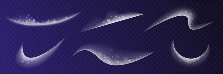 Obraz premium Frost splash glistering light blizzard snow wind cold effect vector ice smoke fog blow isolated motion transparent design