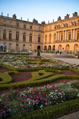 coucher de soleil, Ch&acirc;teau de Versailles, Yvelines, 78, France