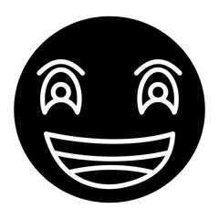 Grinning Face with Big Eyes Icon